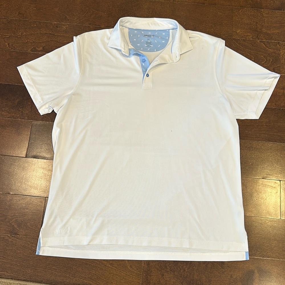 johnnie-O XL men’s white polo